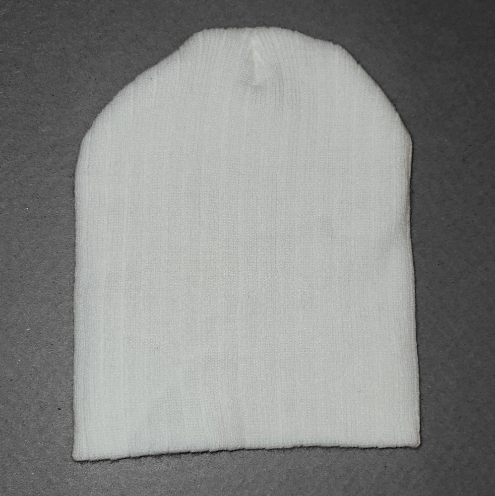 White Knit Beanie